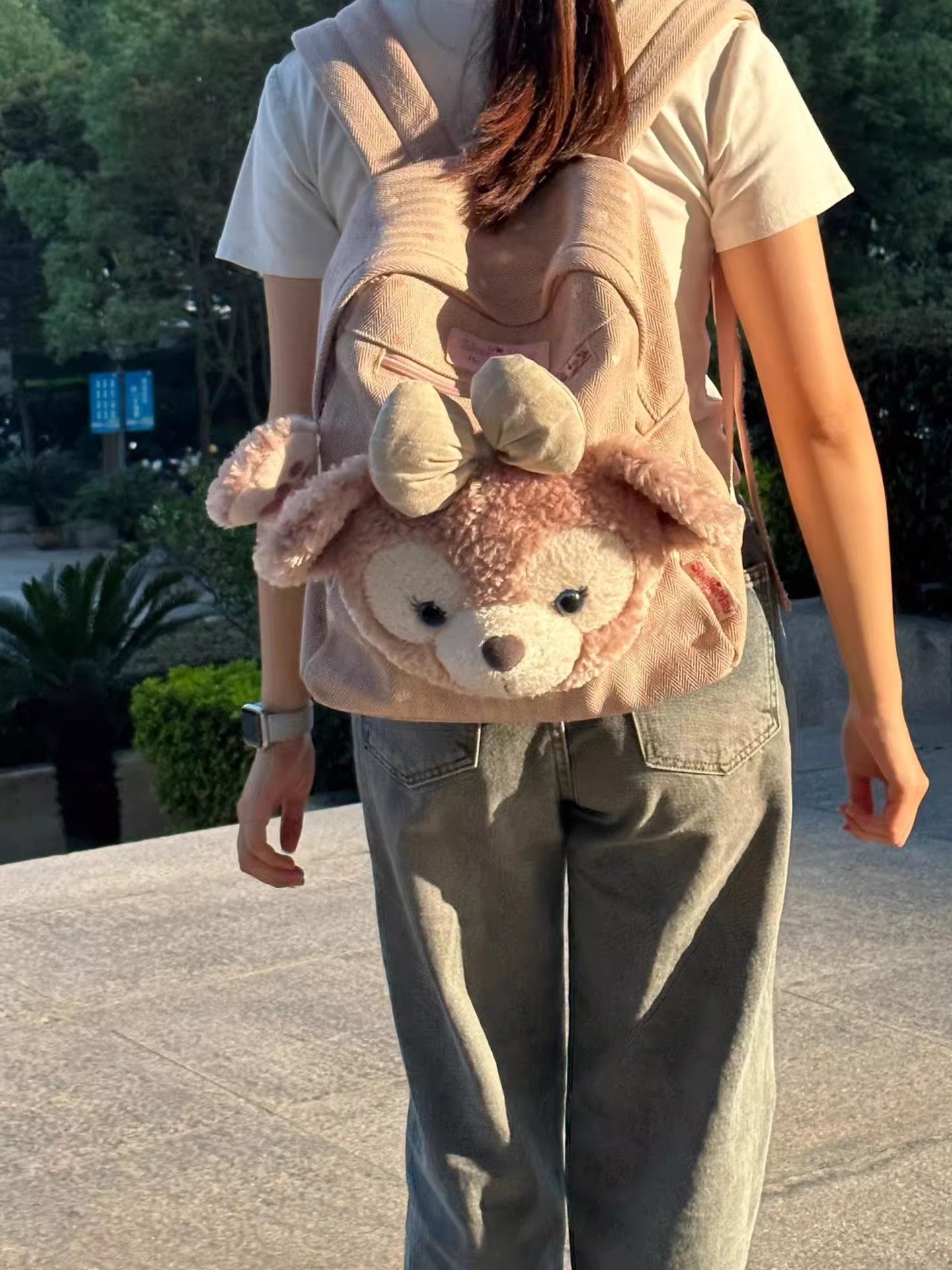 Shirley Rose Plush Backpack - Image 10