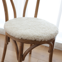 KF小沙卷椅垫纯羊毛坐垫羊毛沙发垫地毯餐椅垫卷毛皮毛圆形垫方垫