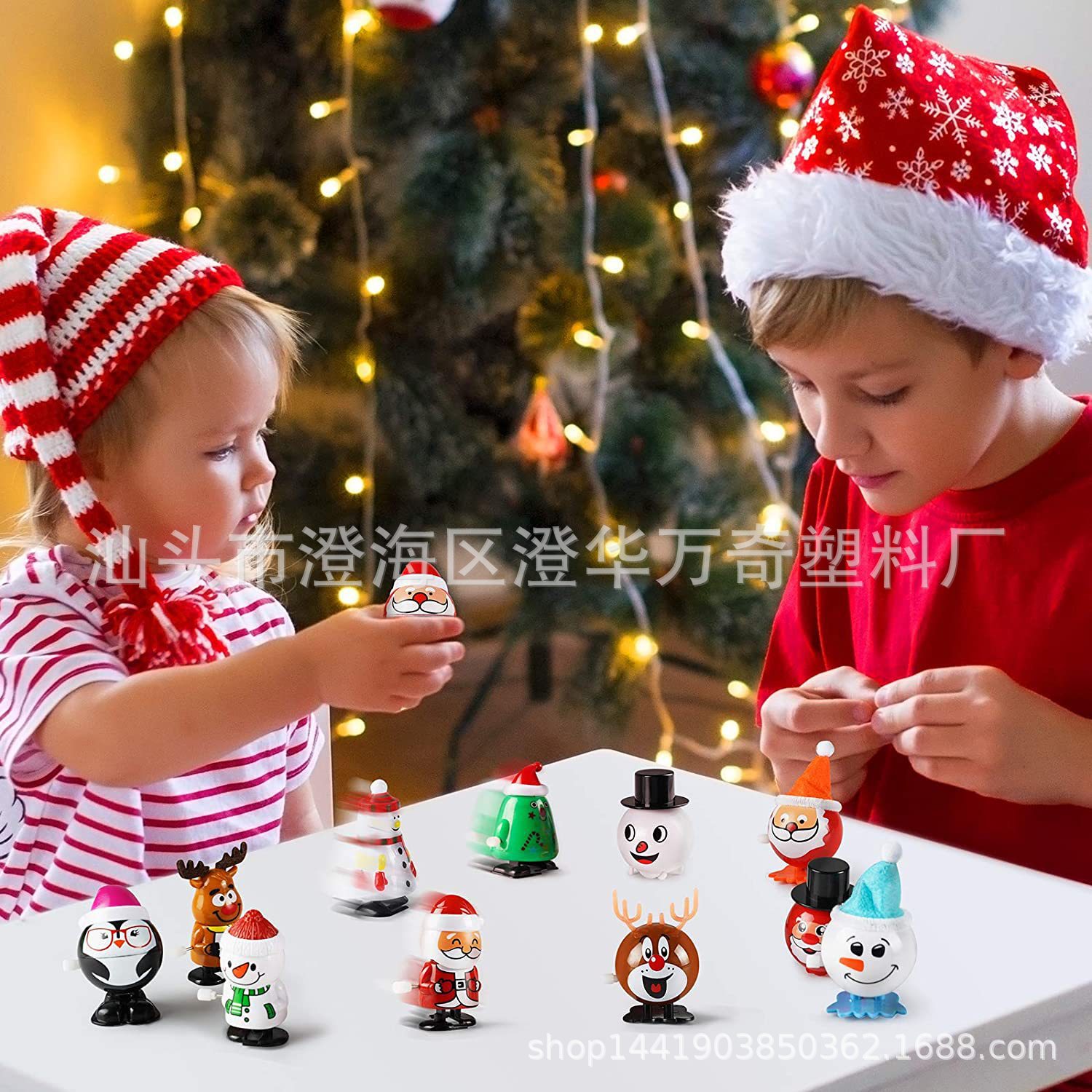 Hot-Selling Children's Toys: Jumping Santa Claus, Reindeer, Snowman, Christmas Wind-Up Toys, Christmas Gifts, Educational Toys
