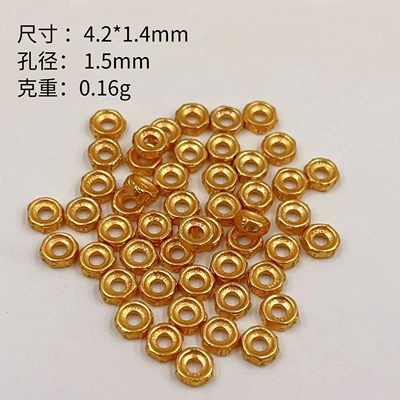 Zərgərlik ara hissələri Gold-Plated Pumpkin Beads Spacer Beads DIY - the-six-character-truth-small-size-one-gram-is-about-six