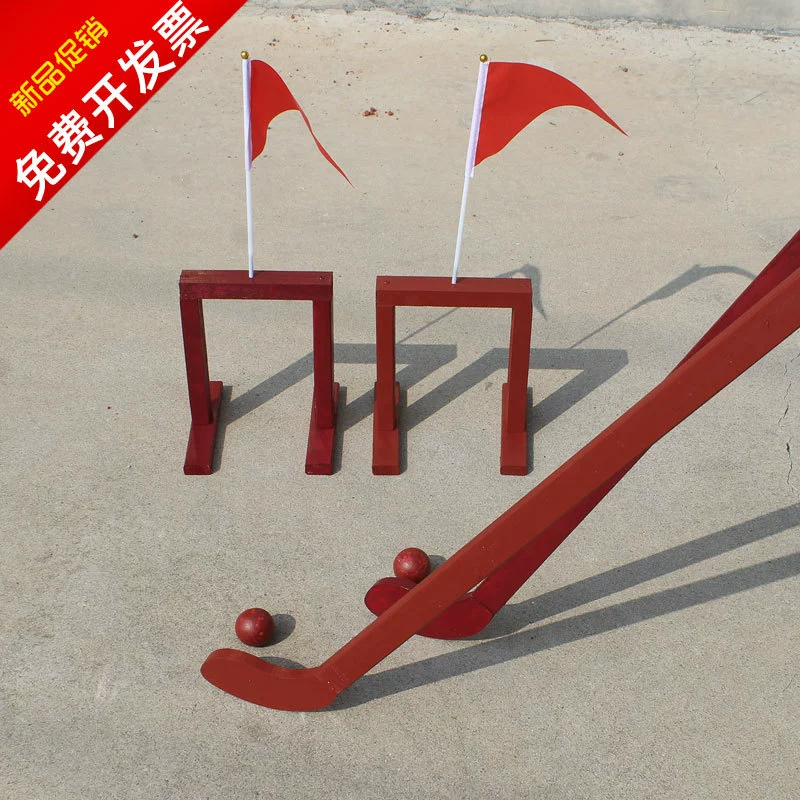 Традиционный игровой реквизит Bei Wan Новый год Рождество Антикварный деревянный спортивный тимбилдинг на открытом воздухе Родитель-ребенок Детский сад Хоккей