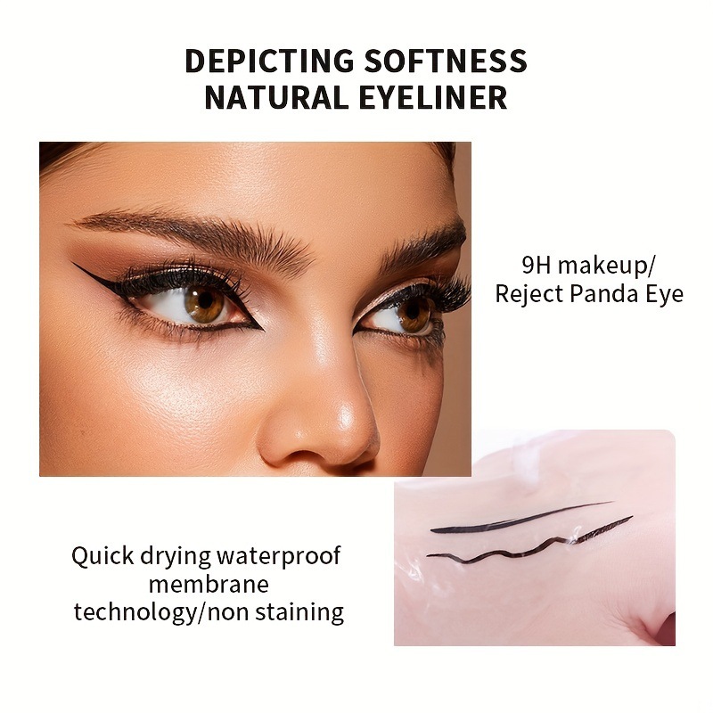 USHAS punto transfronterizo color caliente delineador de ojos líquido sombra de ojos maquillaje de ojos lentejuelas Europa y América no se mancha, resistente al agua y reparación duradera