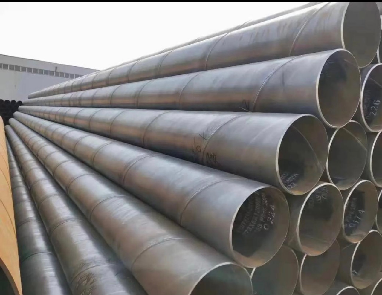 大口径焊接螺旋管厂家批发Q235B螺旋管石油天然气输送薄壁螺旋管