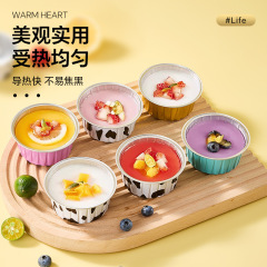 エアフライヤー錫箔ボウル家庭用オーブンベーキングモールドケーキベーキングミルク増粘食品グレードアルミ箔ボックスカップ