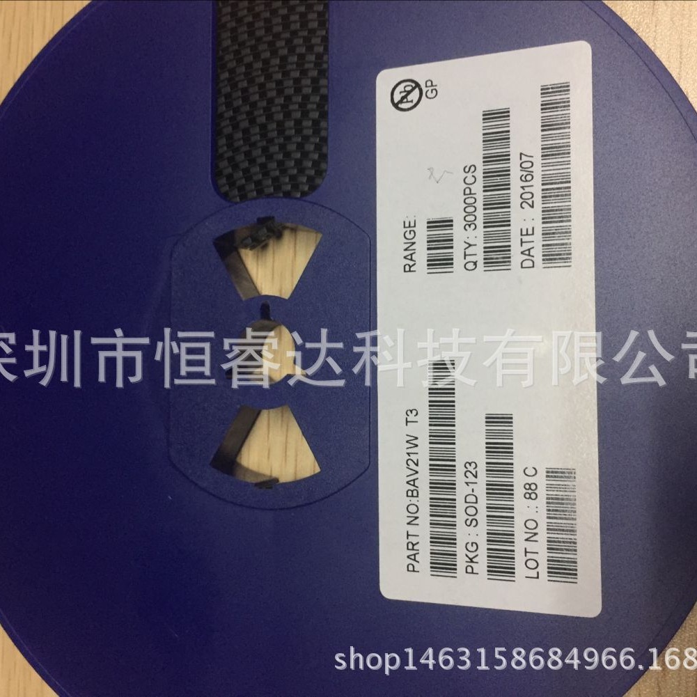 CJ/长电 贴片稳压二极管 BAV21W T3 SOD-123 SOD323