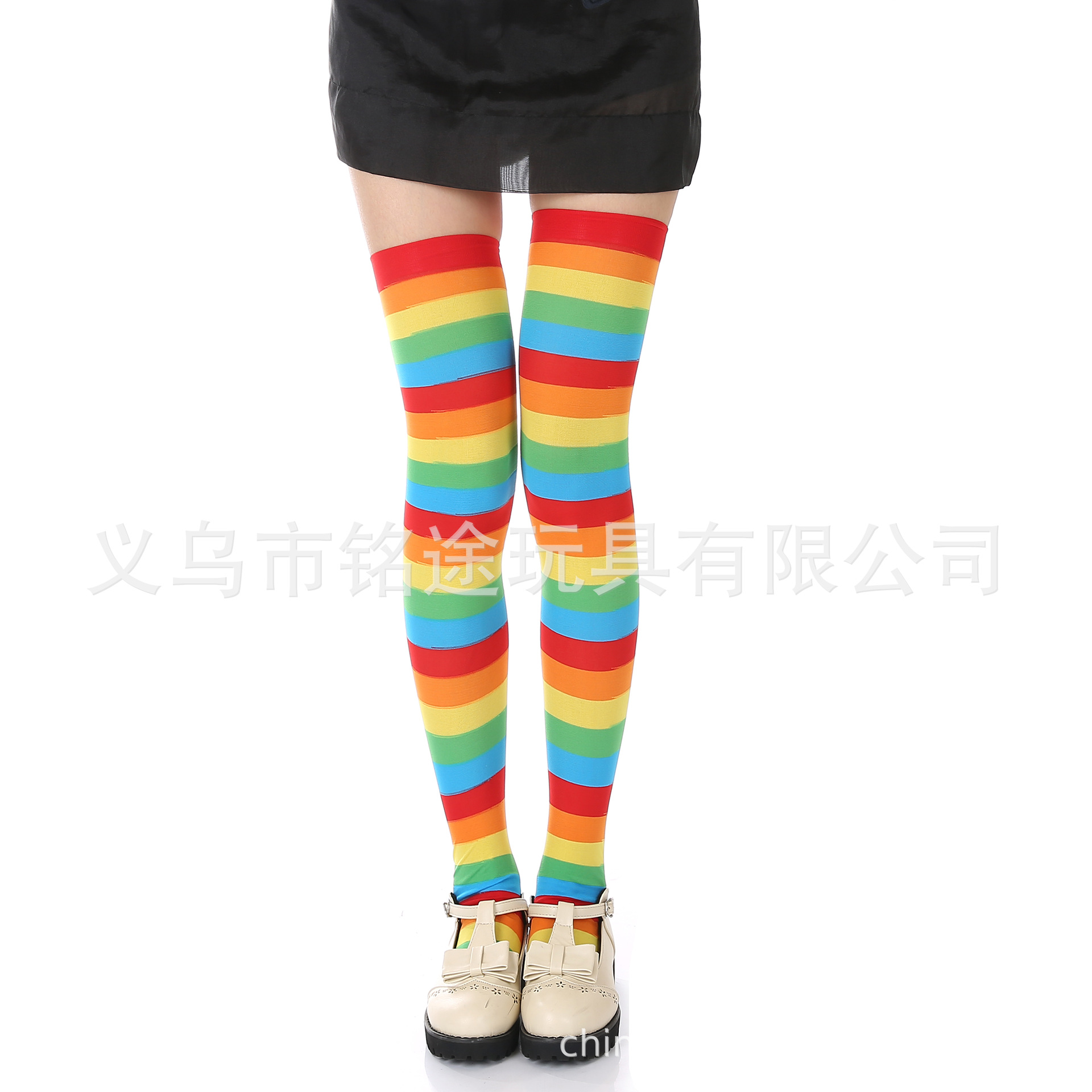 1980 accesorios color Tutu artículo punto Arco Iris oversleeve calcetines cadena neón partido traje de color