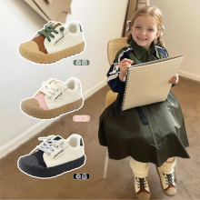 ts正品儿童帆布鞋春秋新款男女童板鞋魔术贴宝宝饼干鞋室内鞋2037