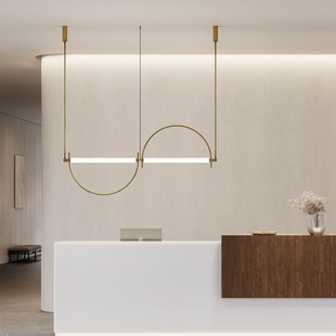 Minimalist Tea Room Leisure Area Restaurant Chandelier Designer Studio Villa Bar Island Study Room Lamp