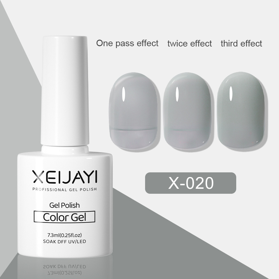 Nail Polish glue nude color ice transparent glue New Internet celebrity popular color jelly blue nail phototherapy glue for nail salon