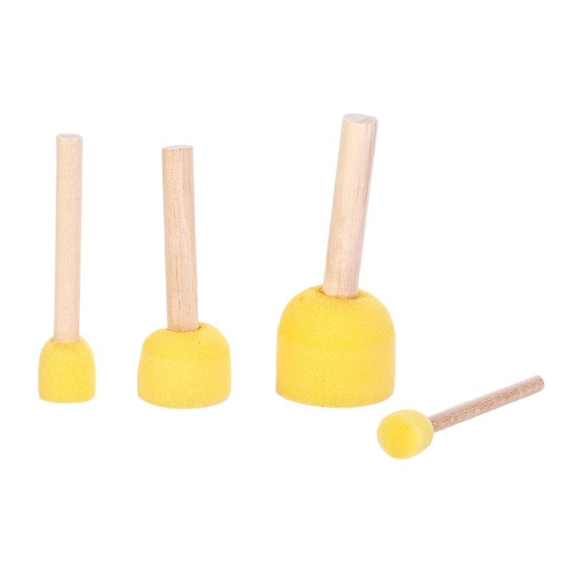 Seta transfronteriza esponja cabeza pintura cepillo registro manejar niños educación temprana graffiti esponja sello fabricante en stock