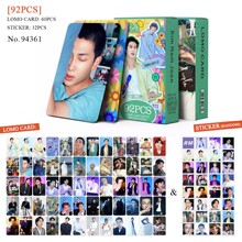 跨境专供跨境92张明星小卡防弹周边照片卡RM收藏KPOP周边LOMO小卡