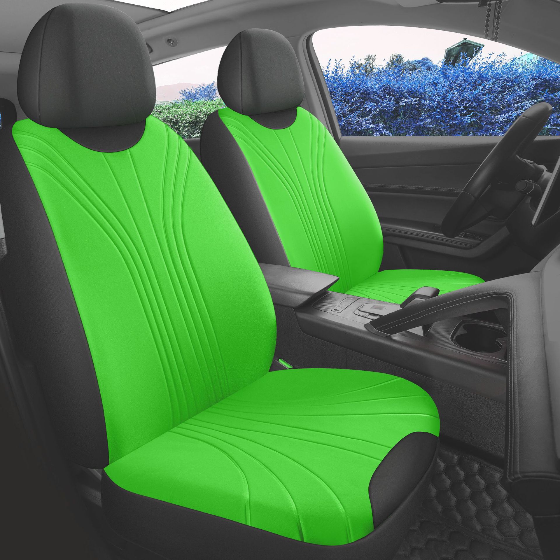 Foreign Trade Cross-Border Amazon Russia Universal Glacier Pattern Press Car Seat Cover Art Fabric Cushion Europe and America