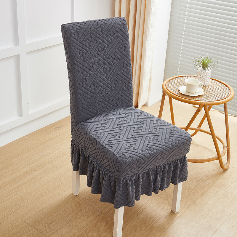 Cuadernas de asiento de asiento de comedor doméstico de cuatro estaciones cubierta de asiento todo incluido cubierta de asiento curva universal cubierta de protección de mesa elástica