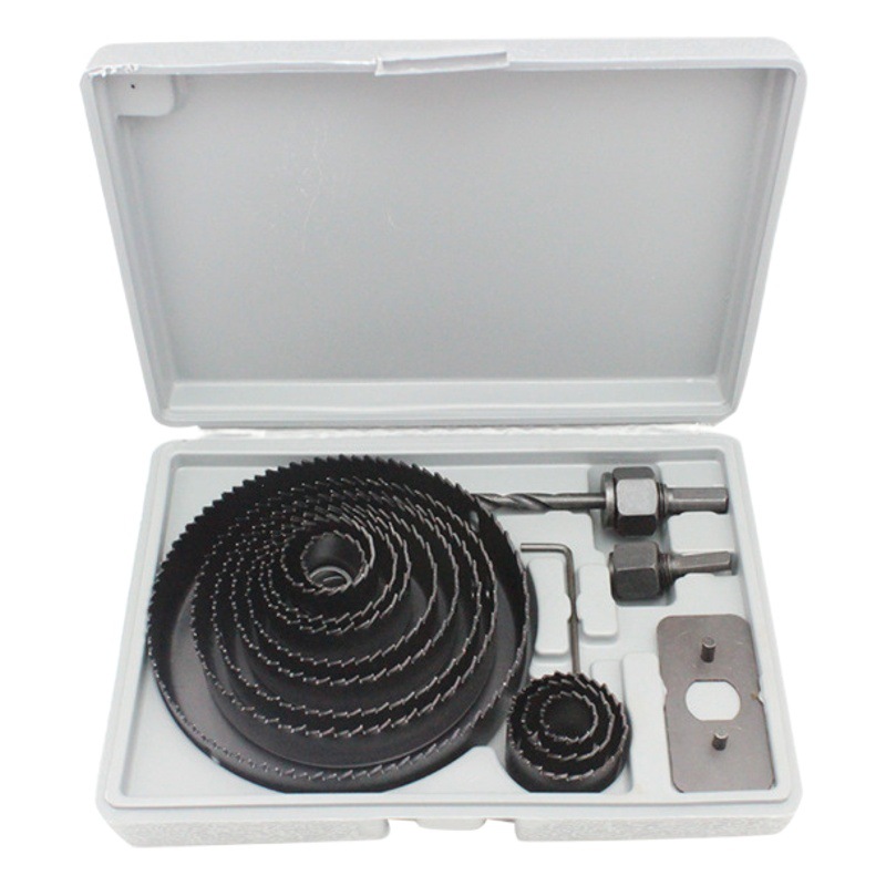 16-piece carpintería agujero abridor traje downlight tablero Delgado tablero de yeso del PVC perforación decoración herramienta cerradura apertura