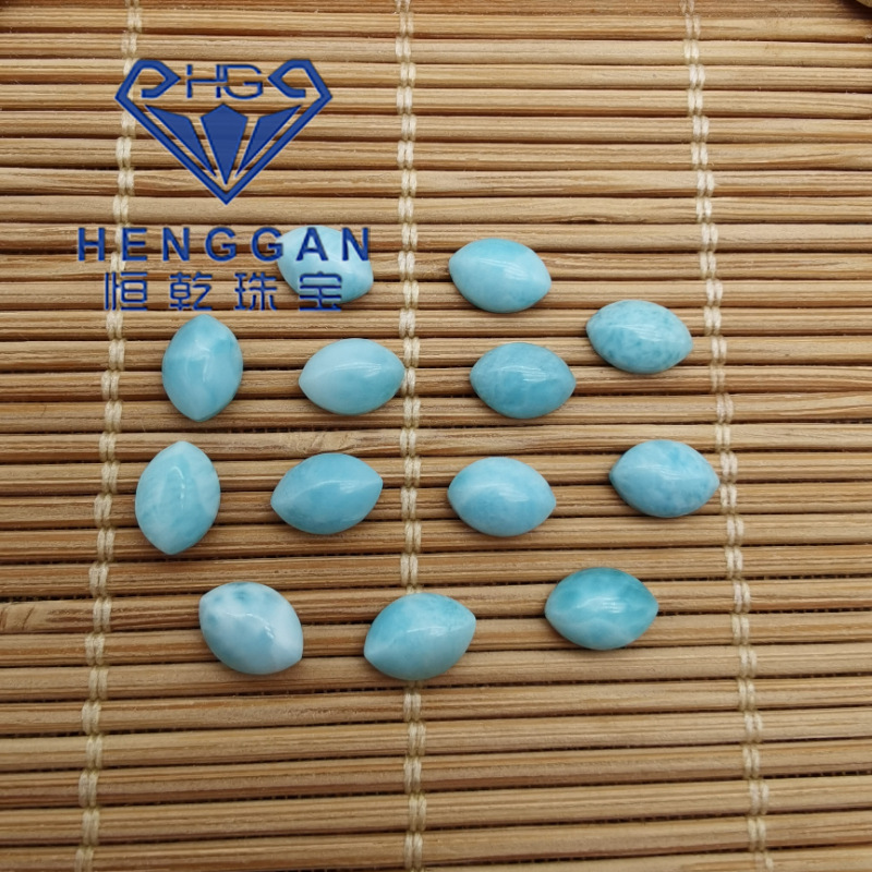 natural Dominica wholesale Lima Diamond Abstaining face rough  Partially Prepared Products stone horse Flat bottom without wearing make-up
