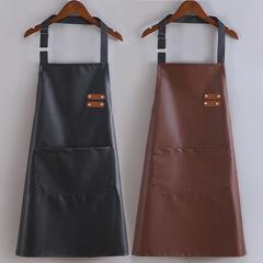 2025年新作レザーエプロン、女性用家庭用防水・防油作業服、キッチンおよびケータリング用の特別なエプロン、ロゴ追加可能