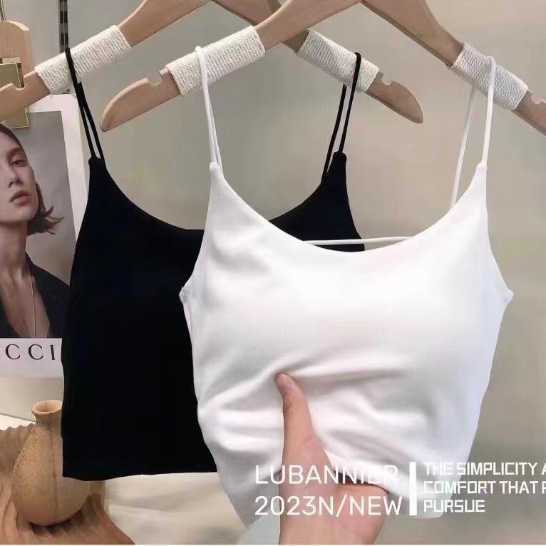South Korea's Dongdaemun Modal Camisole Vest with Chest Pad Backless Thin Shoulder Strap Pure Beauty Backwrapped Underwear South Korea's Dongdaemun Modal Camisole Vest with Chest Pad Backless Thin Shoulder Strap Pure Beauty Backwrapped Underwear