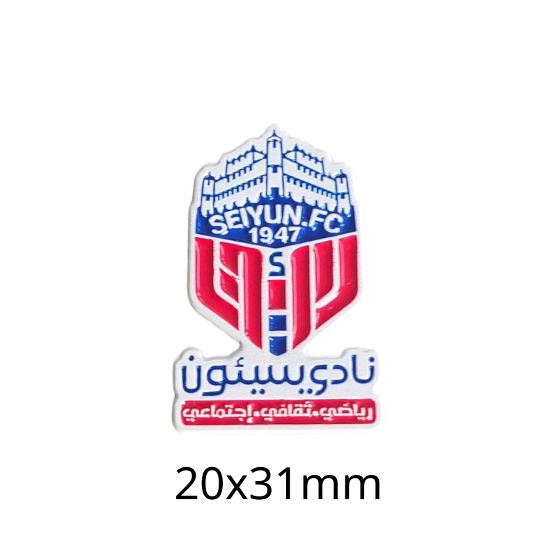 Insignias metálicas transfronterizas, pegatinas para teléfonos móviles, broches, Copa Mundial, Liga de Campeones, club de fútbol, insignias del Real Madrid, insignias del Liverpool al por mayor