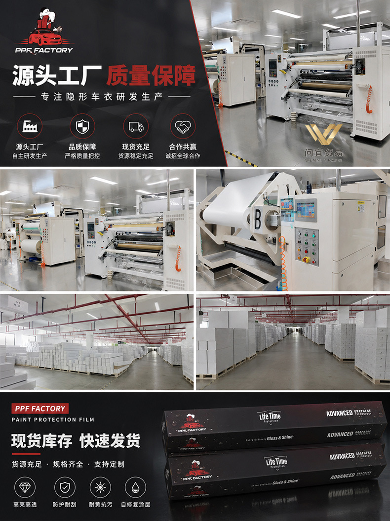 Tpu Car Invisible Car Cover Transparent Body Paint Protection Film Ppf Film Factory Wholesale Ppf Factory