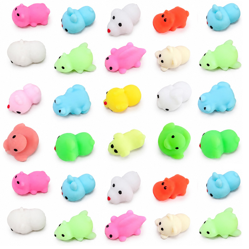Cross-Border Stress Relief Toy Animal Squishy Easter Bunny Venting Cat Cute Pet Christmas Doll Mini