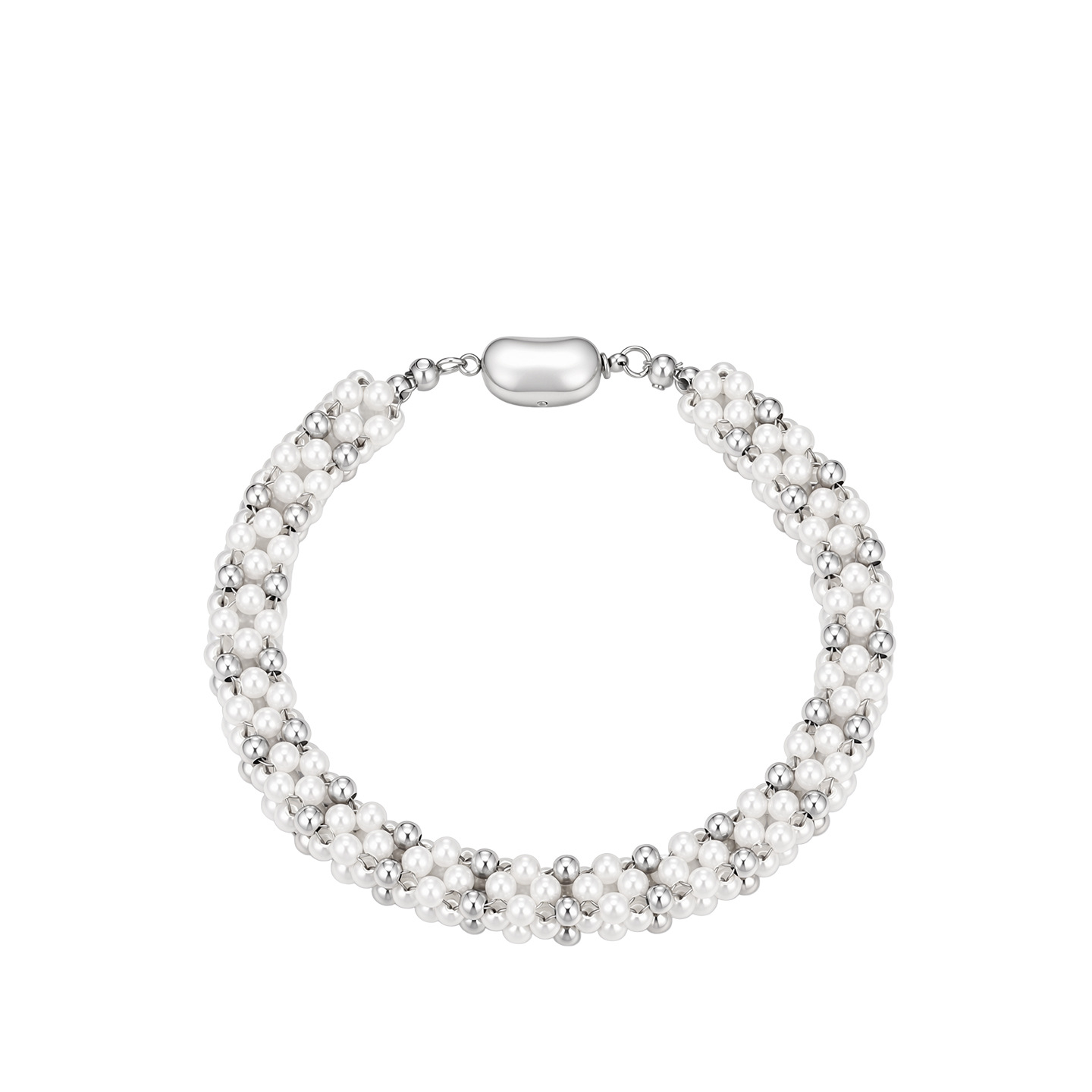 Pulsera Multicapa con Perlas Sintéticas de Aleación de Cobre, Galvanizado, para Regalo
