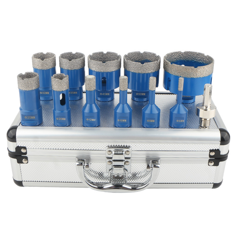 M14钎焊金刚石开孔器组套大理石花岗岩瓷砖扩孔器角磨机用15石材