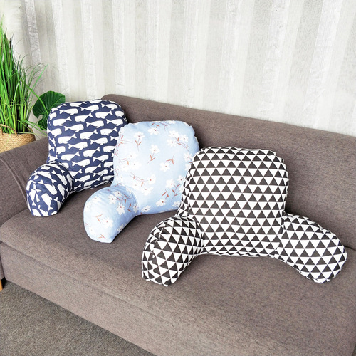 Armrest cotton linen removable waist support waist pillow hug pillow backrest cross-border foreign trade footrest car waist support compressed