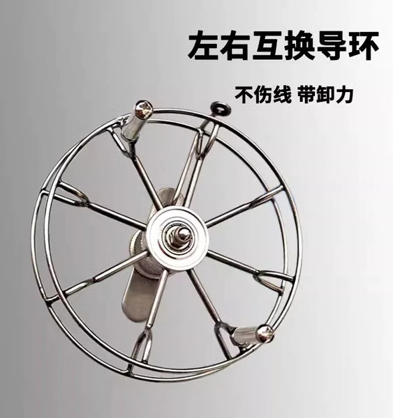 All-Metal Hand-Cranked Fishing Reel with Drag Plate, Double Bearing, Suitable for Baitcasting and Shore Fishing