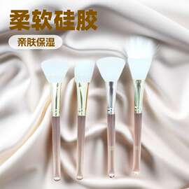 透明长柄硅胶面膜刷涂抹泥膜工具美容膏专用化妆品面膜刷化妆刷