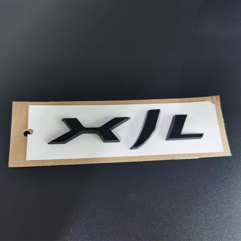 Suitable for Jaguar black car logo XJL XEL XFL FPACE AWD rear trunk logo with leopard English lettering