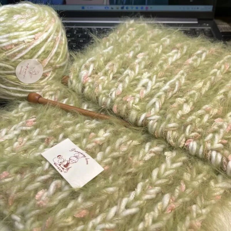 150g Large Skein Hand-Mixed Yarn for Knitting Scarves, Soft DIY Handmade Scarf Yarn, Sweater Yarn Available Now