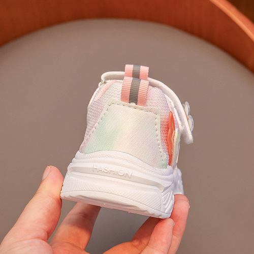 Children's shoes  new spring and autumn breathable girls' mesh shoes children's sports shoes baby toddler shoes 1-6 years old