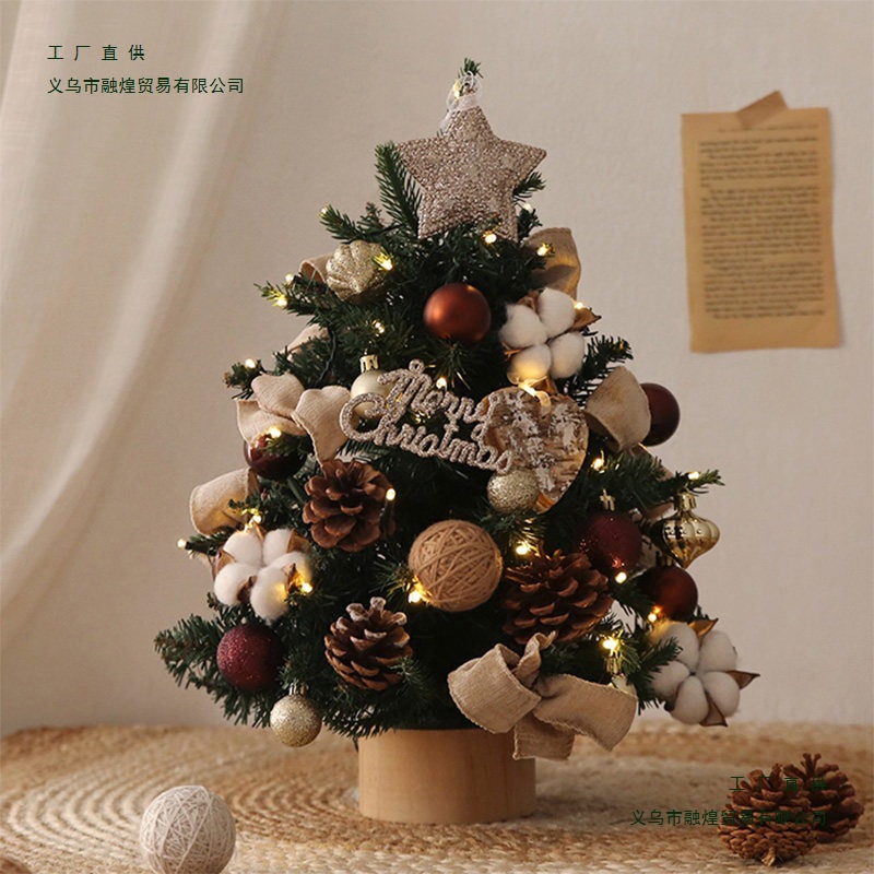 christmas tree home christmas decorations living room desktop ins style layout diy small ornaments 2025 new