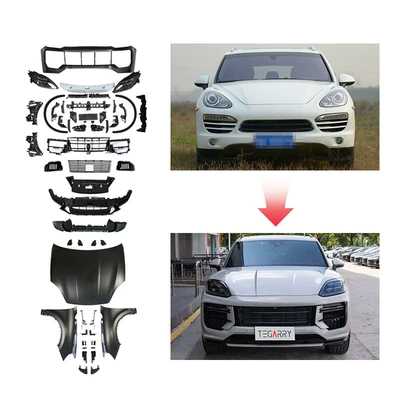 Suitable for Porsche Cayenne 11-17 Big Surrounded - 9581-old-model-modified-to-new-9y02-front-face