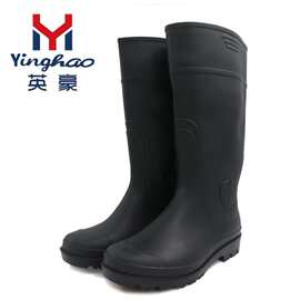 厂家批发PVC防滑耐油防水女劳保男雨鞋工厂防砸防刺穿防护劳保鞋