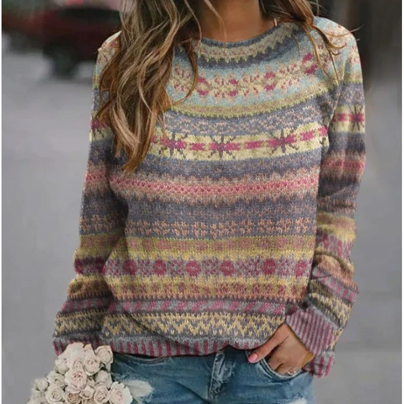Sweater, long-sleeve for leisure, Amazon, 3D, print