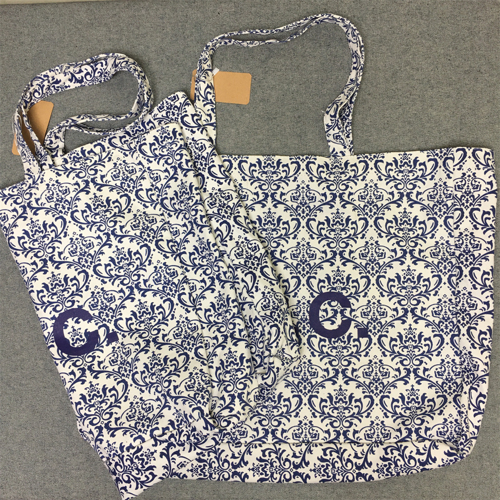 Japanese blue and white trend shopping bag