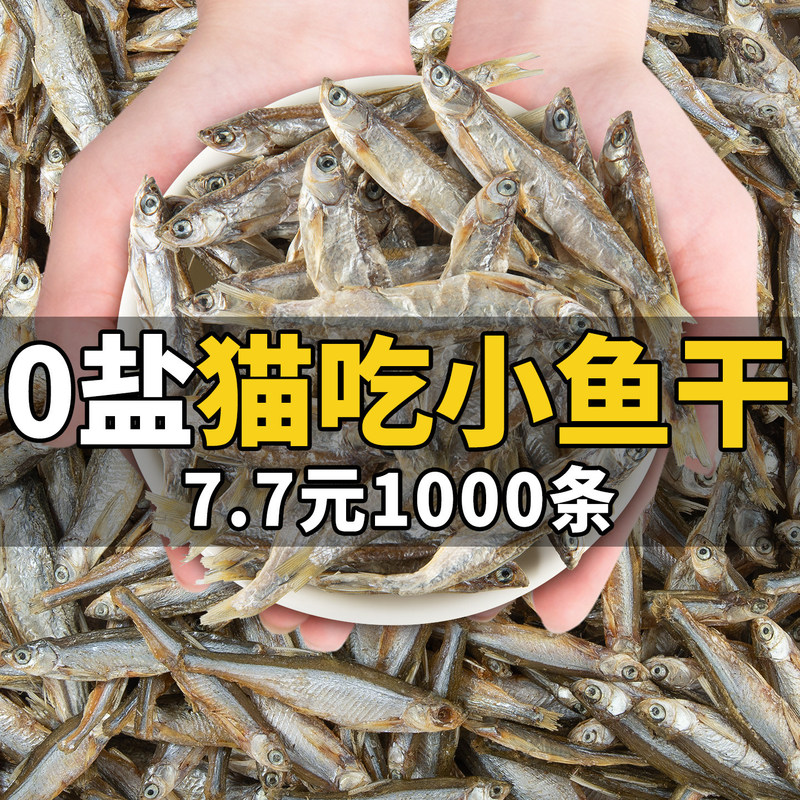 Salt-Free Dried Fish Cat Treats for Beautiful and Shiny Fur, Teeth Cleaning, and as a Cat Food Supplement for Kittens