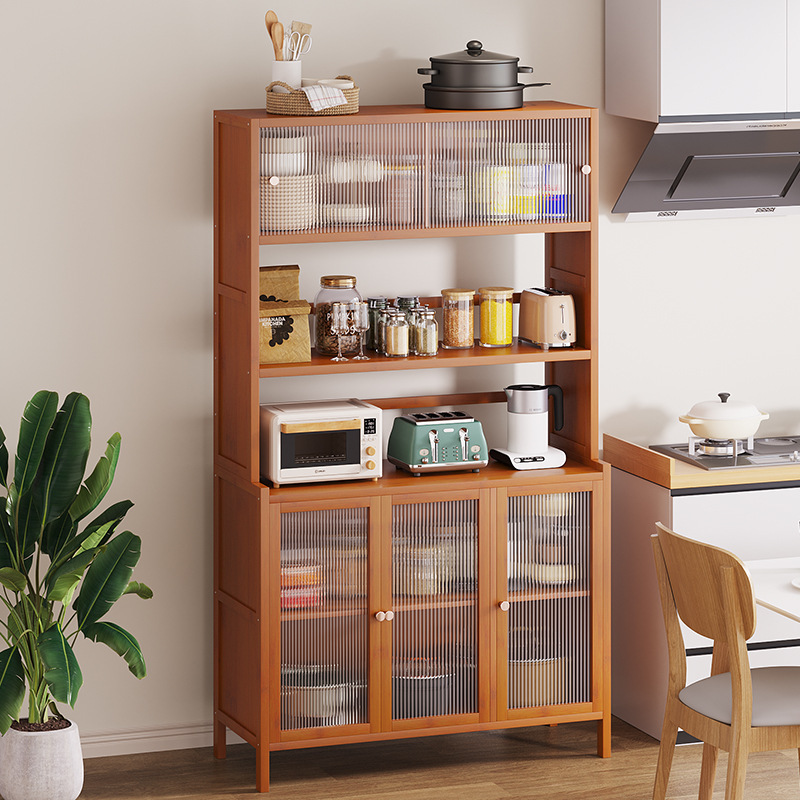 Modern Minimalist Kitchen Sideboard American Microwave Cupboard Living Room Storage Cabinet Integrated Wall Tea Cabinet Wine Cabinet