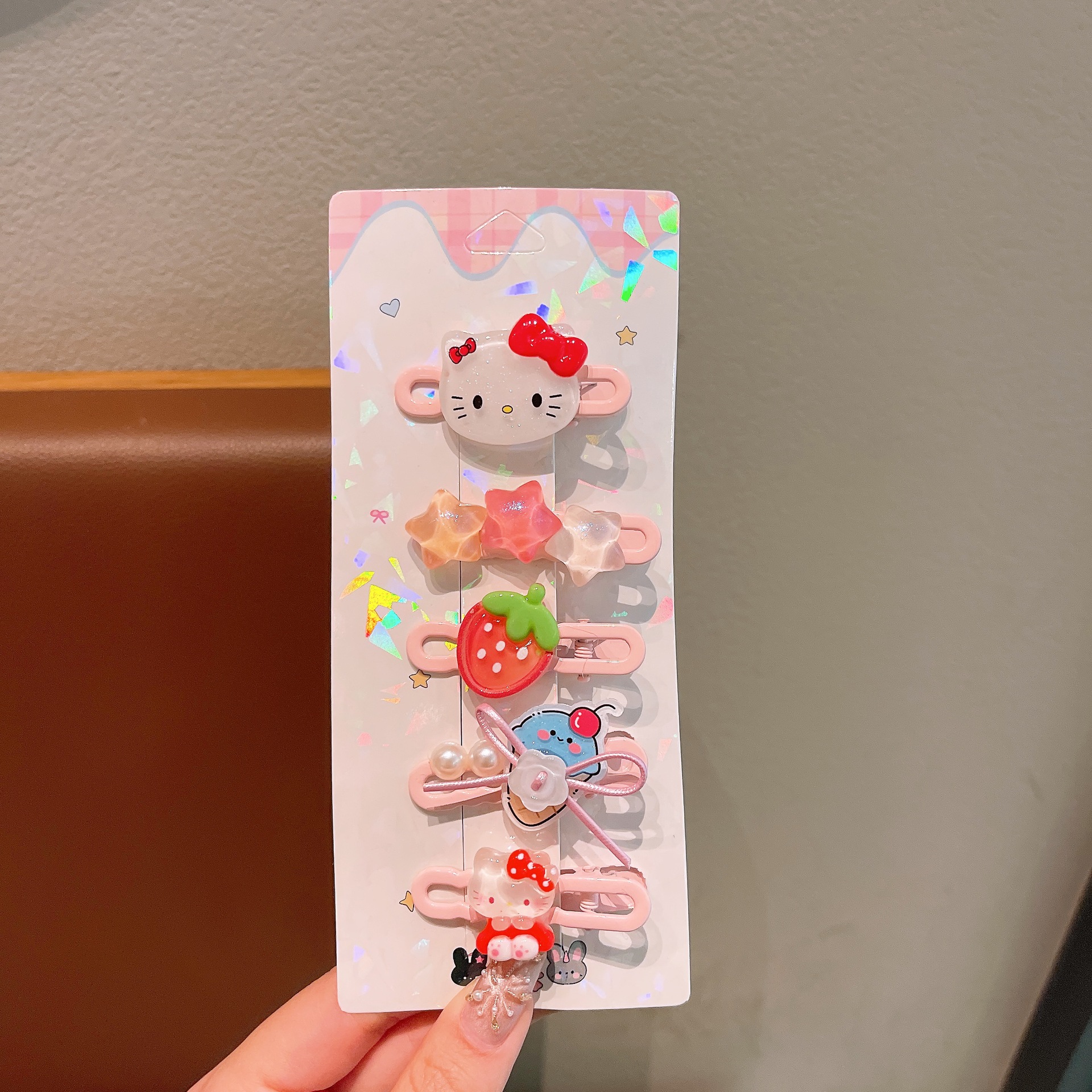 Niños lindos clips de cabello de dibujos animados nuevos clips de cabello de la ciudad de animales de la niña pequeña conejo policía clips de frisa al por mayor