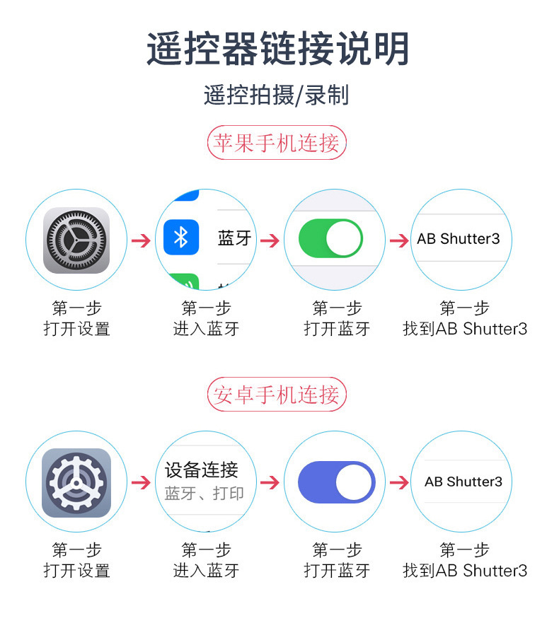 Amazon popular dispositivo autofoto Bluetooth Android IOS sistema adaptador teléfono móvil dispositivo autofoto Bluetooth control remoto