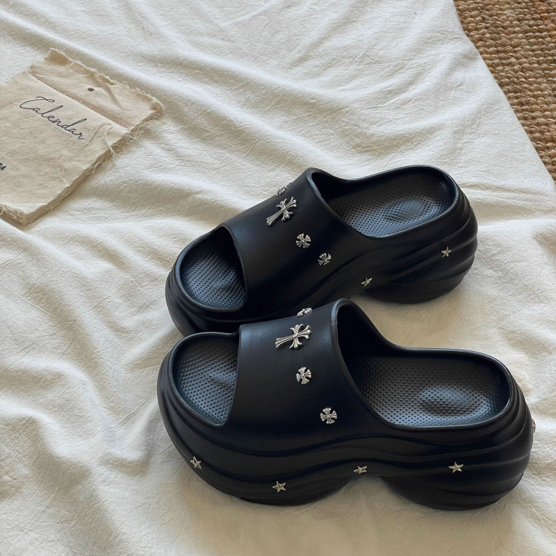 2026 Summer New Style 8cm Thick-Soled Slippers for Women, Fashionable and Versatile One-Strap French High-Heeled Sandals for Women 2026 Summer New Style 8cm Thick-Soled Slippers for Women, Fashionable and Versatile One-Strap French High-Heeled Sandals for Women