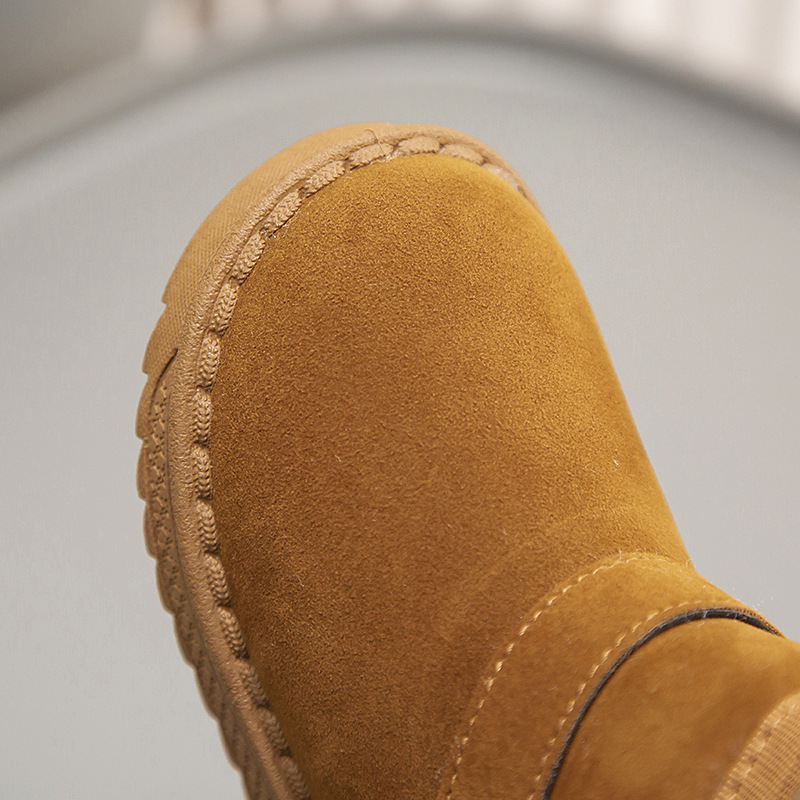 Bottes d'hiver pour filles et garçons 2024 pour enfants, chaussures en coton épais et pelucheux pour bébés_voghion.com