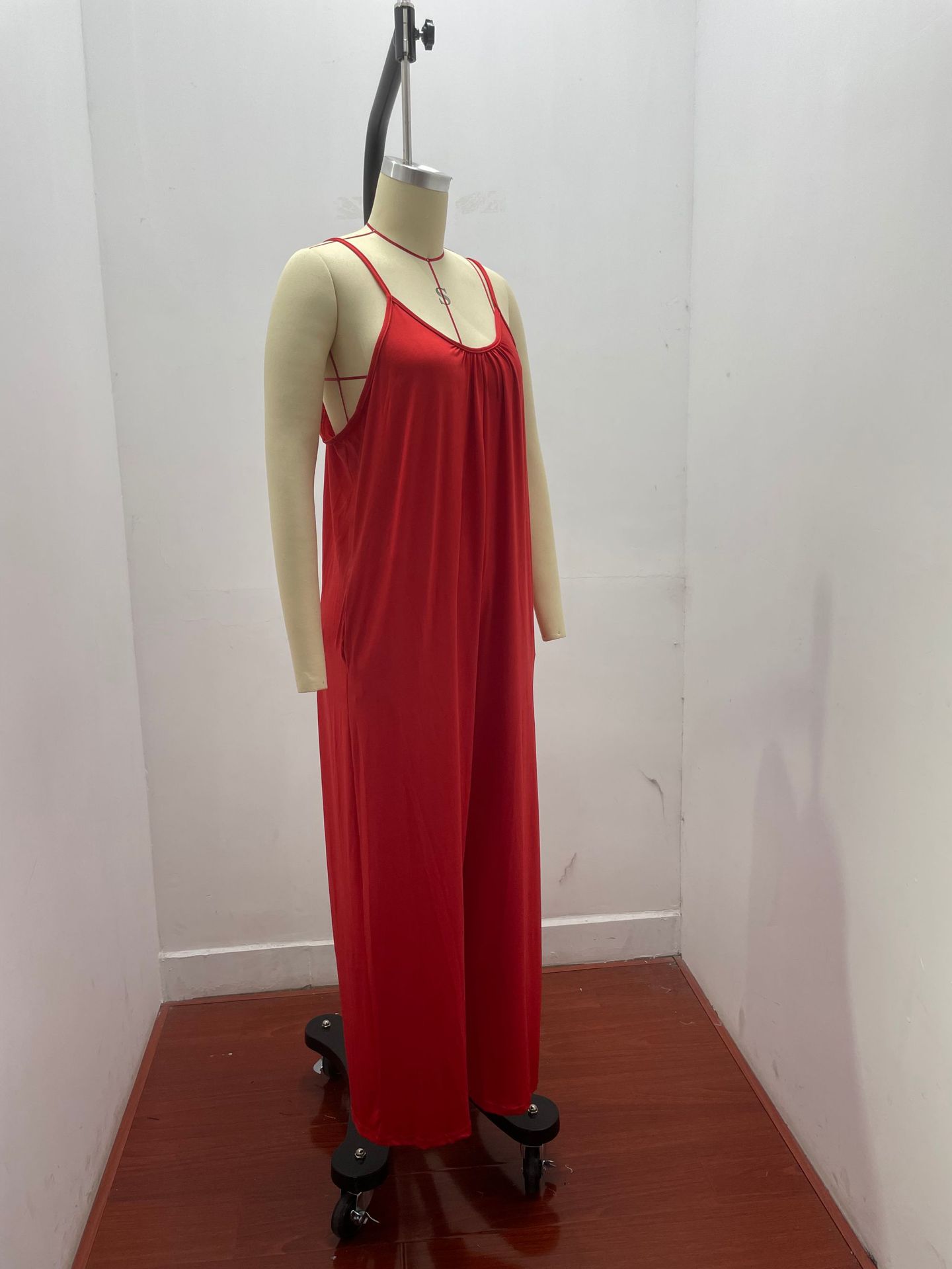 280g Weight Sleeveless Sleeve Length Full Length Pants Length Cotton Blend, Polyester Fabric Type Mid Waist Waist Line Jumpsuits Pants Type Bodysuits Tops Type Holiday, Daily Occasion Loose Fit Type Solid Color Pattern Summer, Spring Season Women's Gender Casual Style Women's Holiday Daily Bodysuits Casual Solid Color Full Length Jumpsuits 5