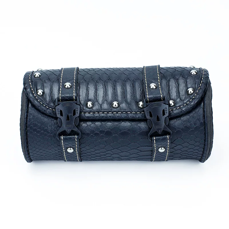 Crocodile waterproof leather quickly unzip the motorcycle front car tail bag mini -hanging bag small toolkit package