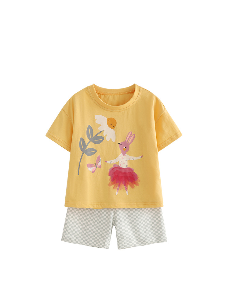 Malwee transfronterizo ropa infantil de mujer extranjera ropa de moda chica extranjera callejera de dos piezas ropa de niñas europea y americana