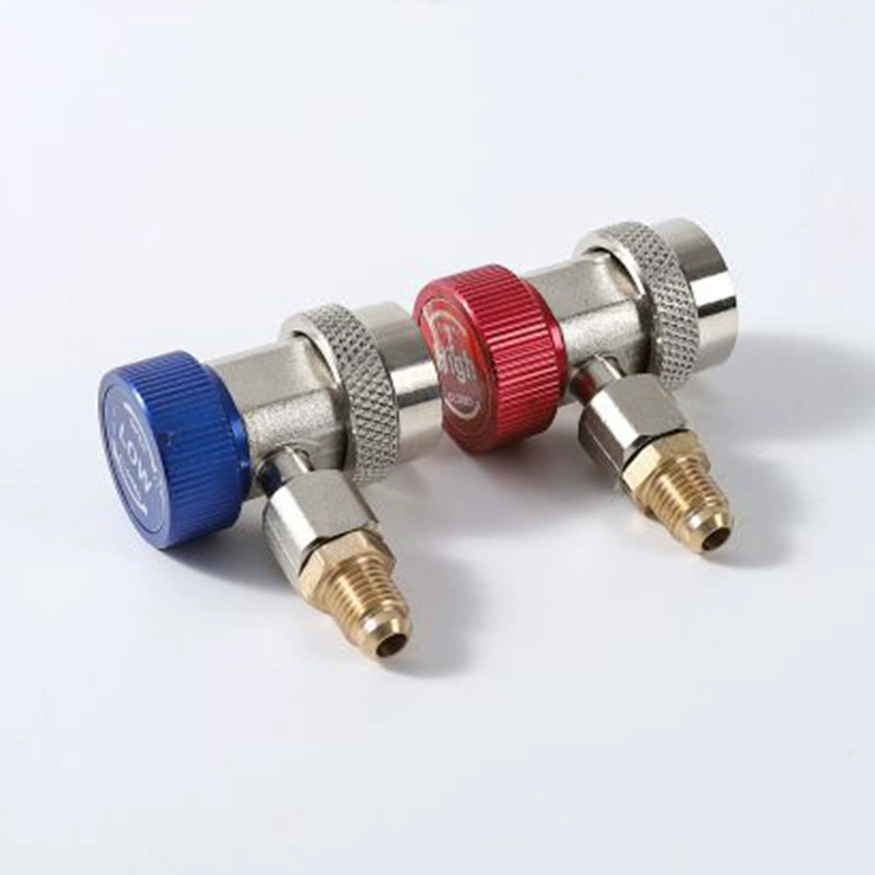 R134A все медные быстроразъемные кондиционеры адаптер снежного типа автомобильный фторирование быстрый разъем автомобильный Кондиционер инструмент