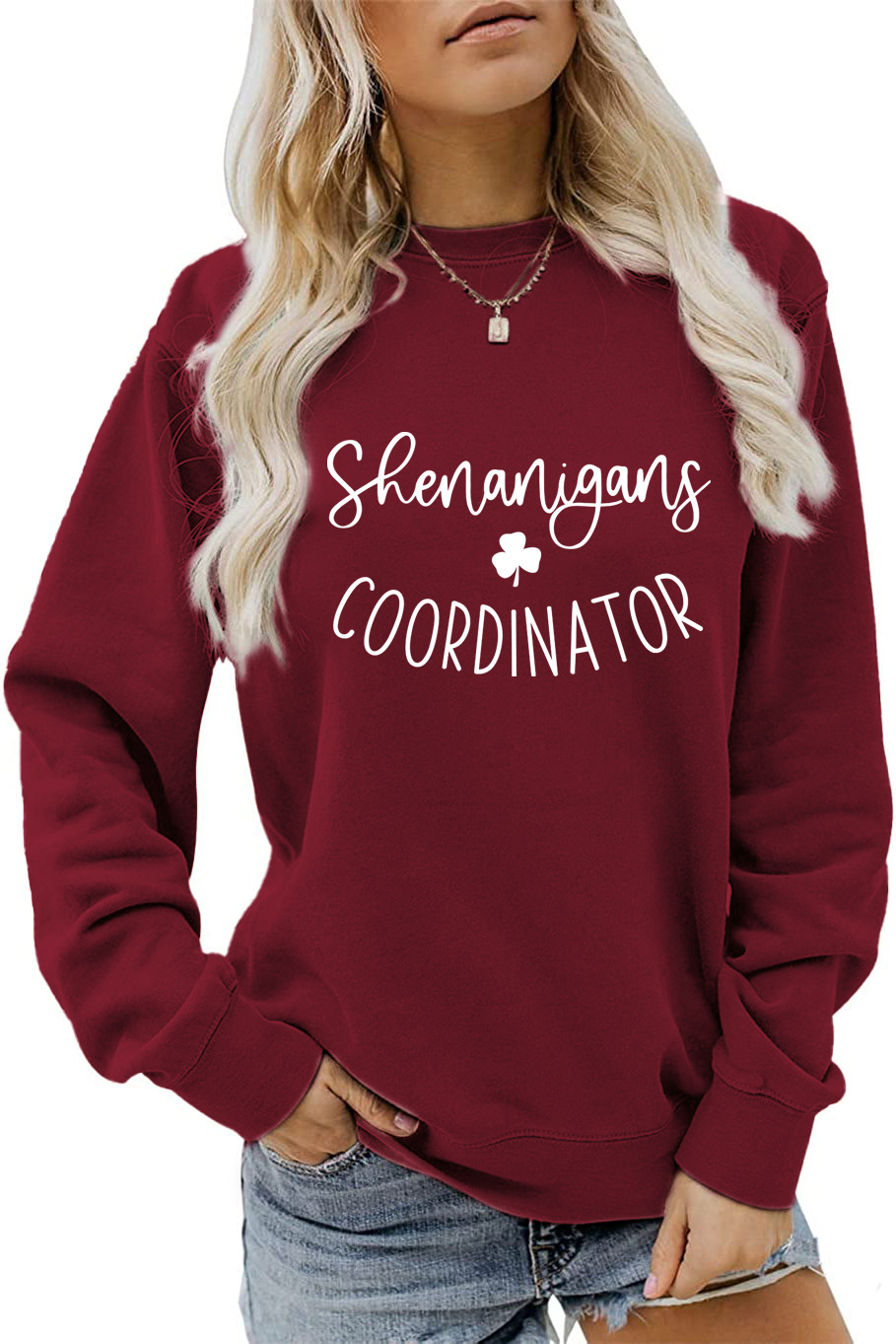 420g Weight Long Sleeve Sleeve Length Pullovers Placket Type Regular Sleeve Sleeve Type Cotton Fabric Type Regular Top Length Hoodie Tops Type Daily Occasion Round Neck Neckline Loose Fit Type St. Patrick Festival Shamrock, Letter Pattern Spring, Autumn Season Women's Gender Casual, Streetwear Style Women's Hoodies Long Sleeve Casual Streetwear Shamrock Letter 10