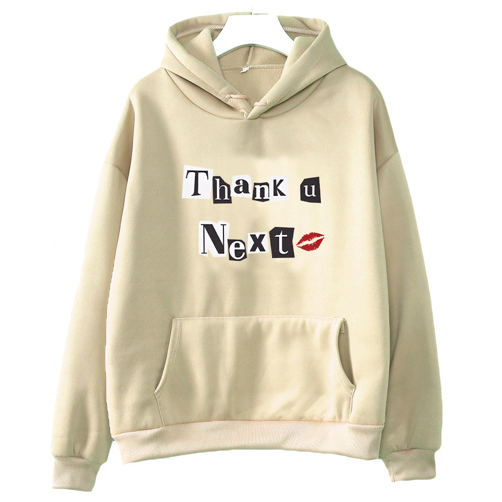 Ariana Grande Hooded para Autumn/Winter Gothic Comfortable Sw