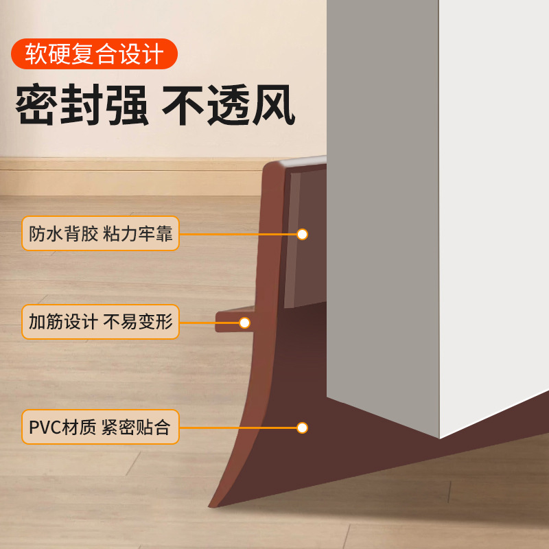 ドアの隙間と底の特殊なドアストッパーシールストリップ、ゴキブリ防止、盗難防止、ドア底の防風、防煙、防虫加工品|undefined